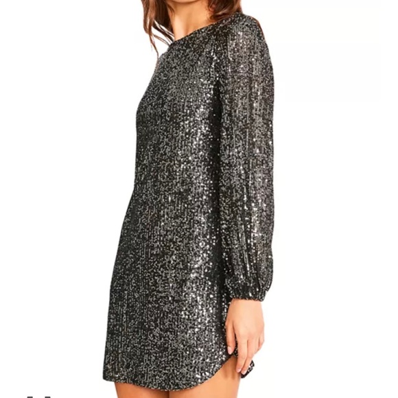 Gunmetal sequin dress.. excellent condition. Worn only once. - Picture 2 of 10